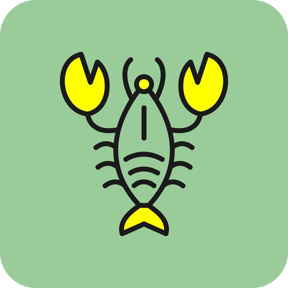 Lobster Vector Icon Design