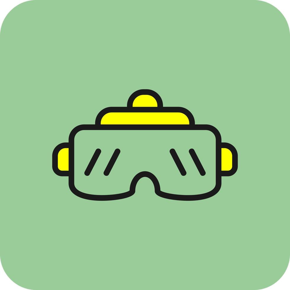 diseño de icono de vector de gafas vr