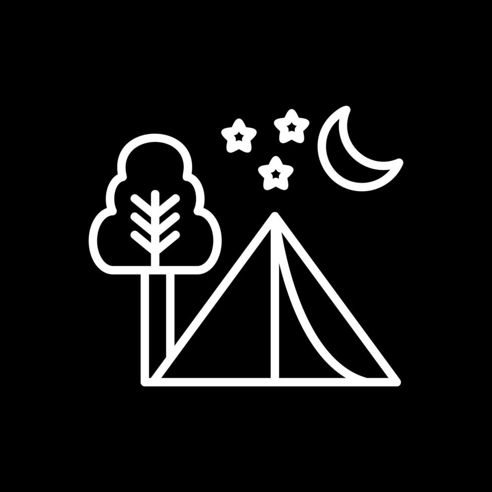 diseño de icono de vector de camping