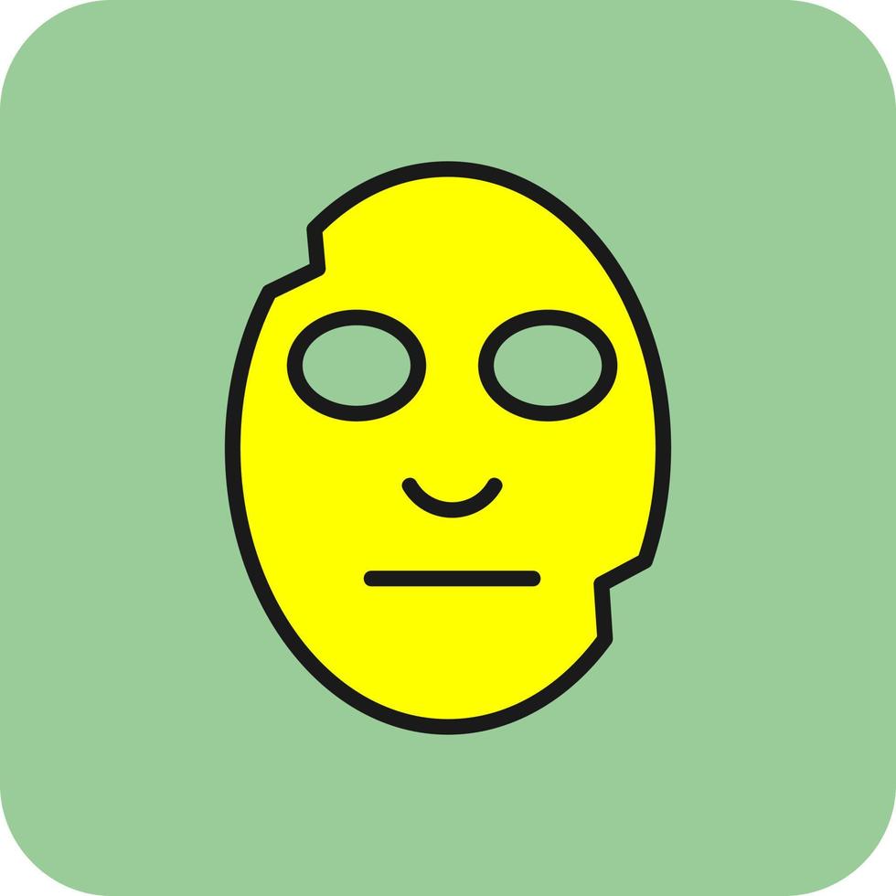 Face Mask Vector Icon Design