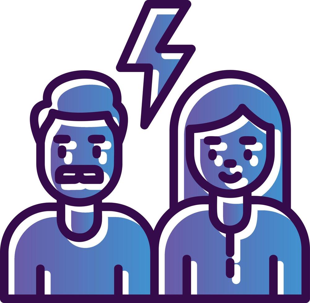 Conflict Vector Icon Design