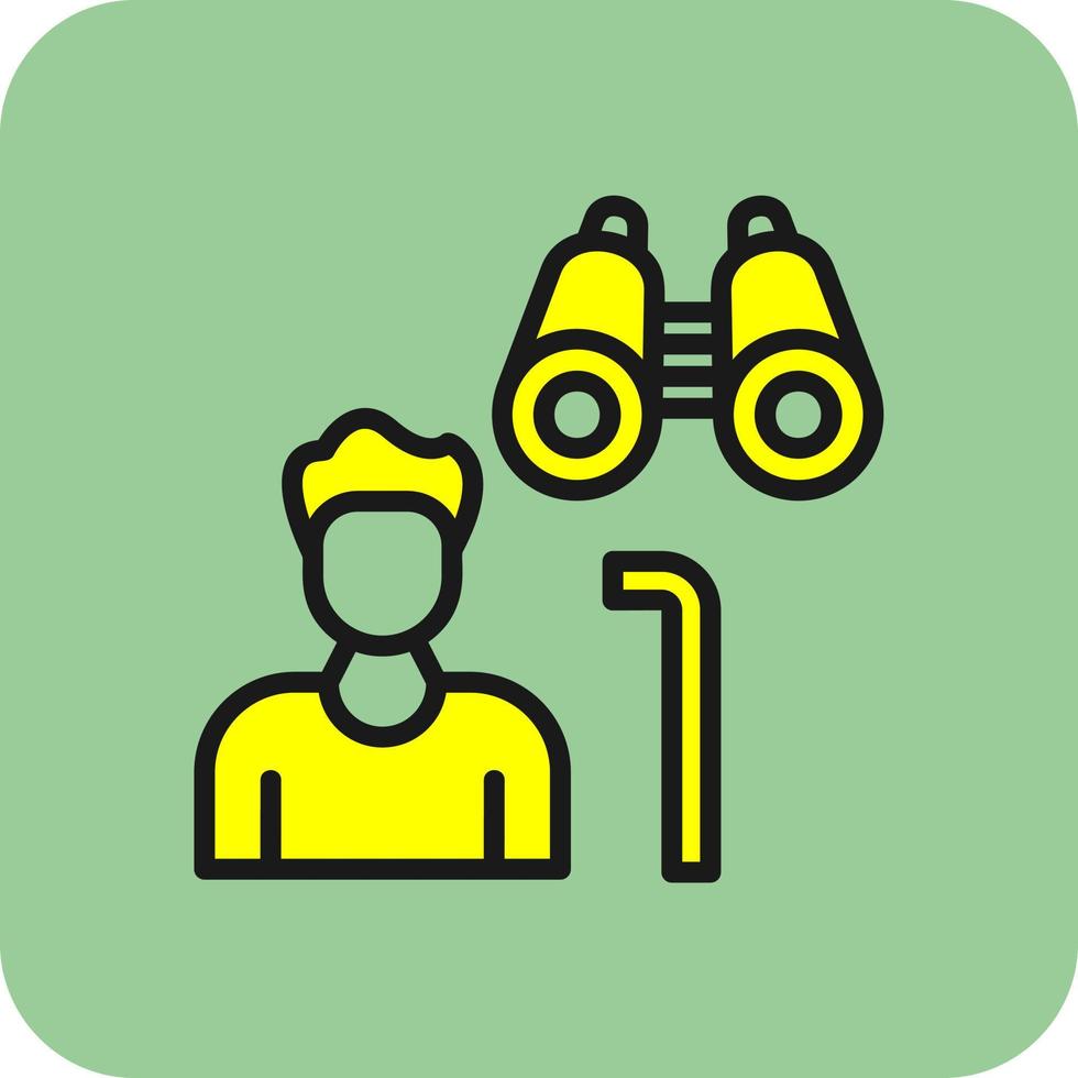 Hiker Vector Icon Design