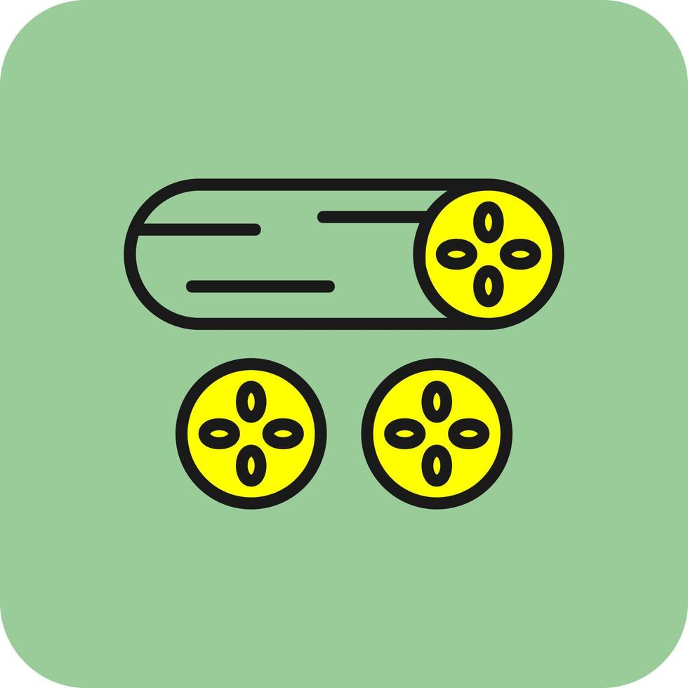 Cucumber Vector Icon Design