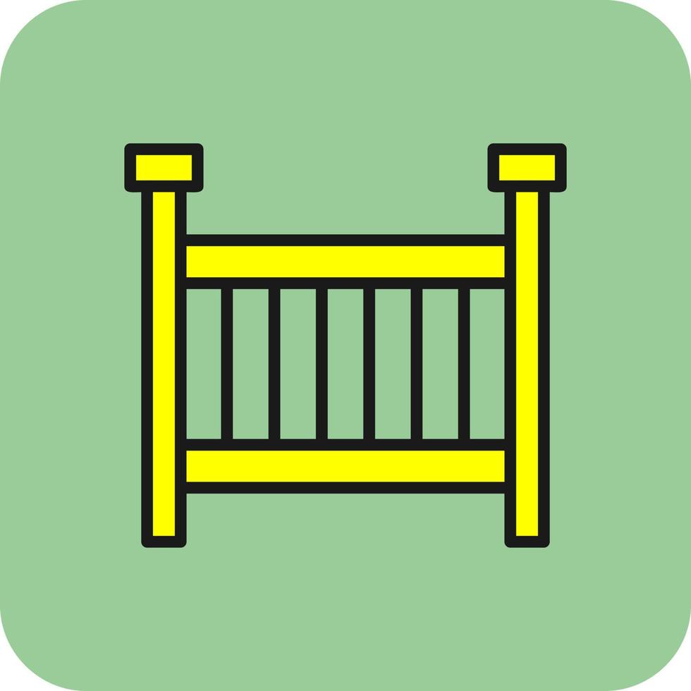 Crib Vector Icon Design
