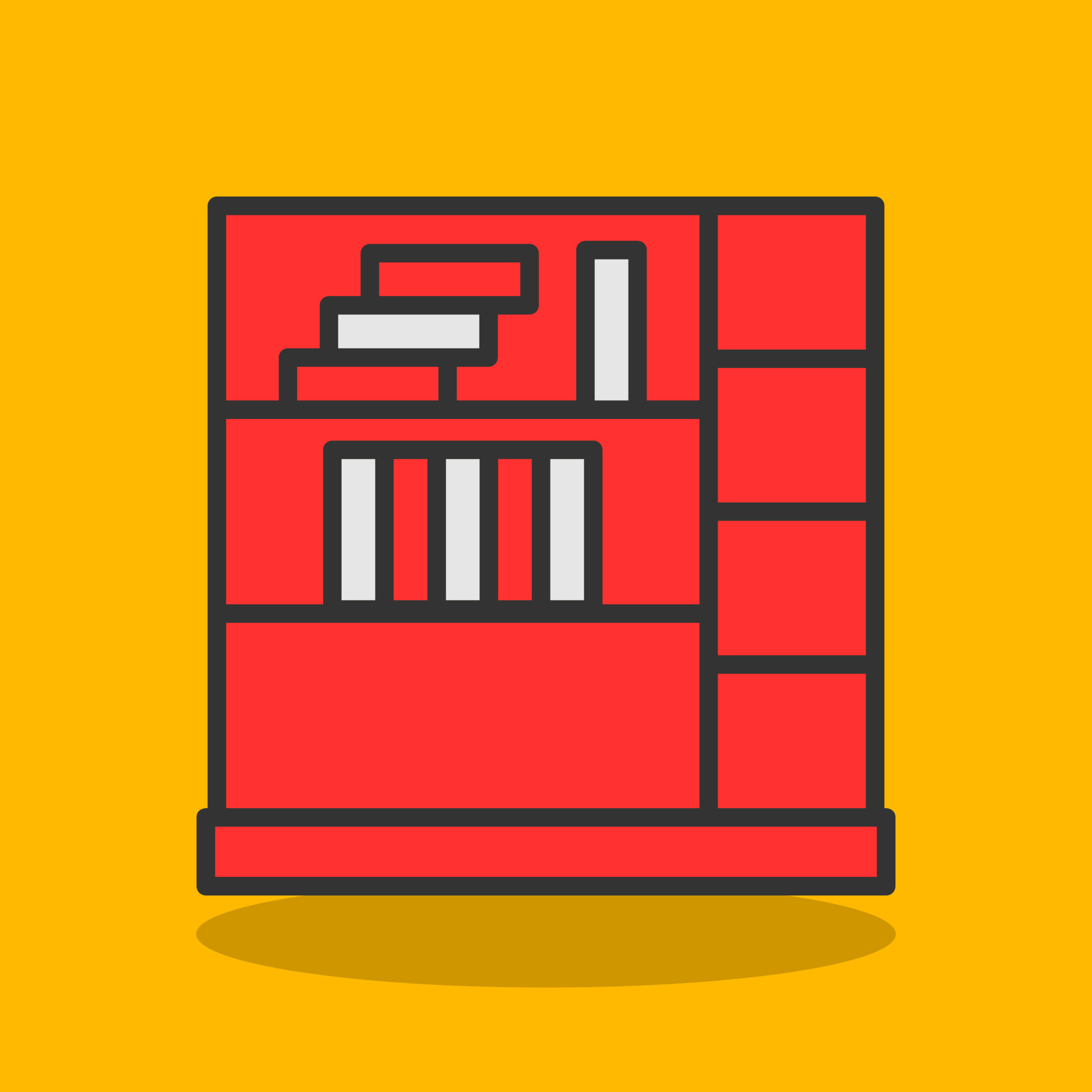 Shelves Vector Icon Design 21226435 Vector Art at Vecteezy