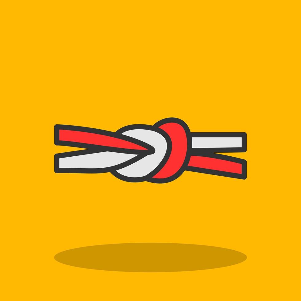Reef Knot Vector Icon Design