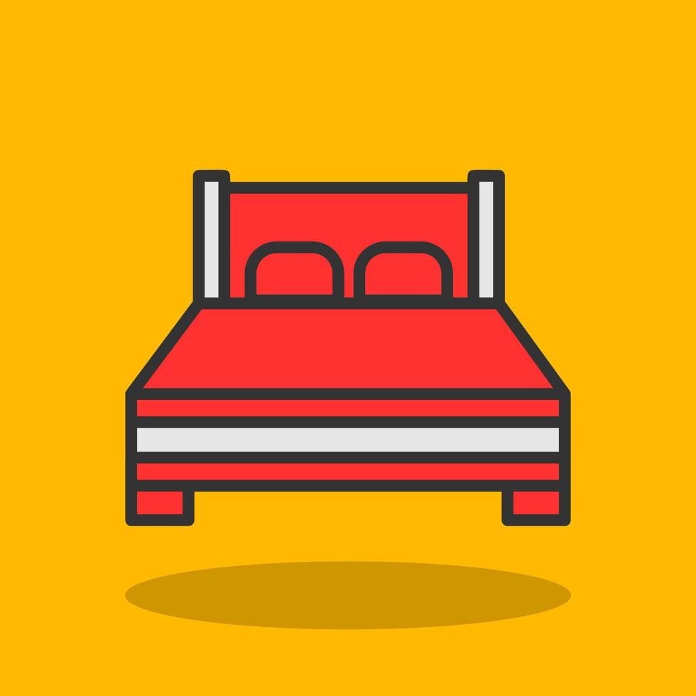 Bed Vector Icon Design