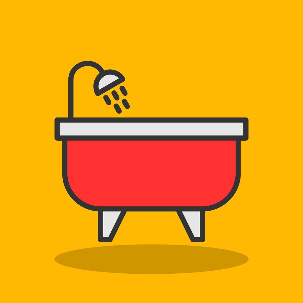 Bathtub Vector Icon Design