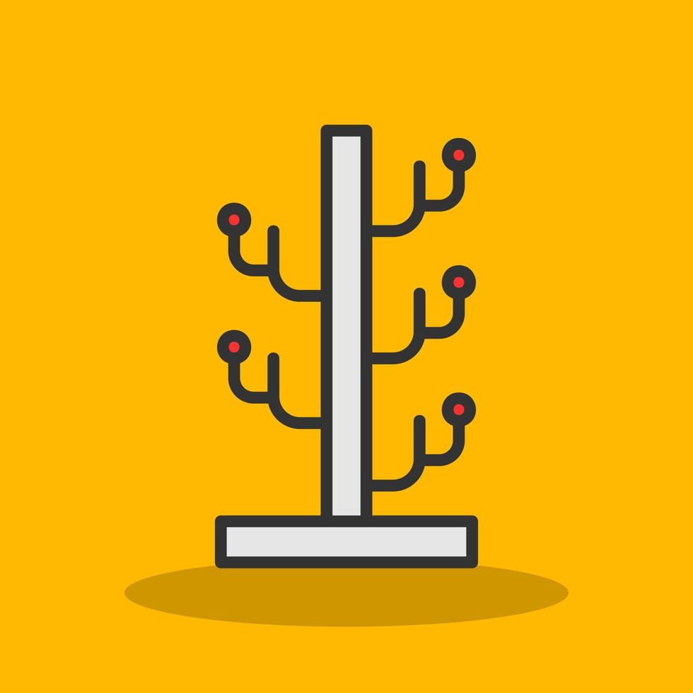 Coat Stand Vector Icon Design