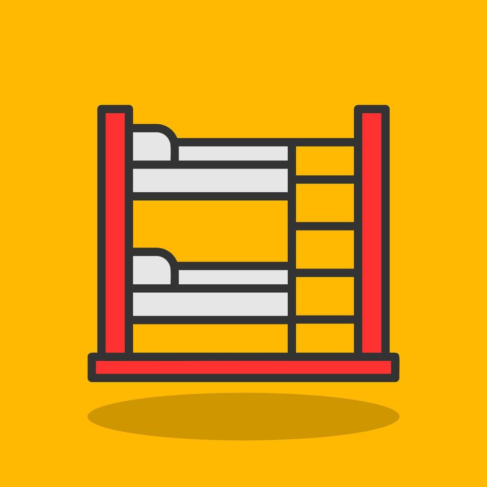 Bunk Bed Vector Icon Design