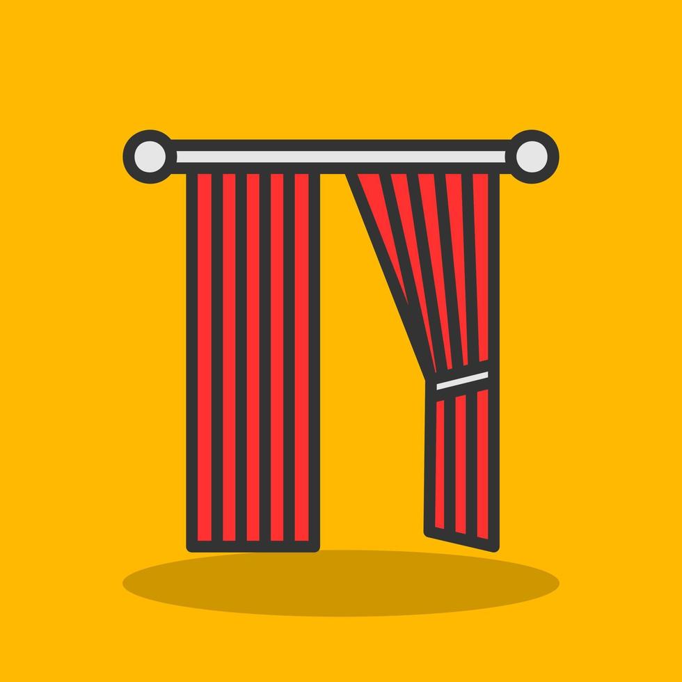 Curtain Vector Icon Design