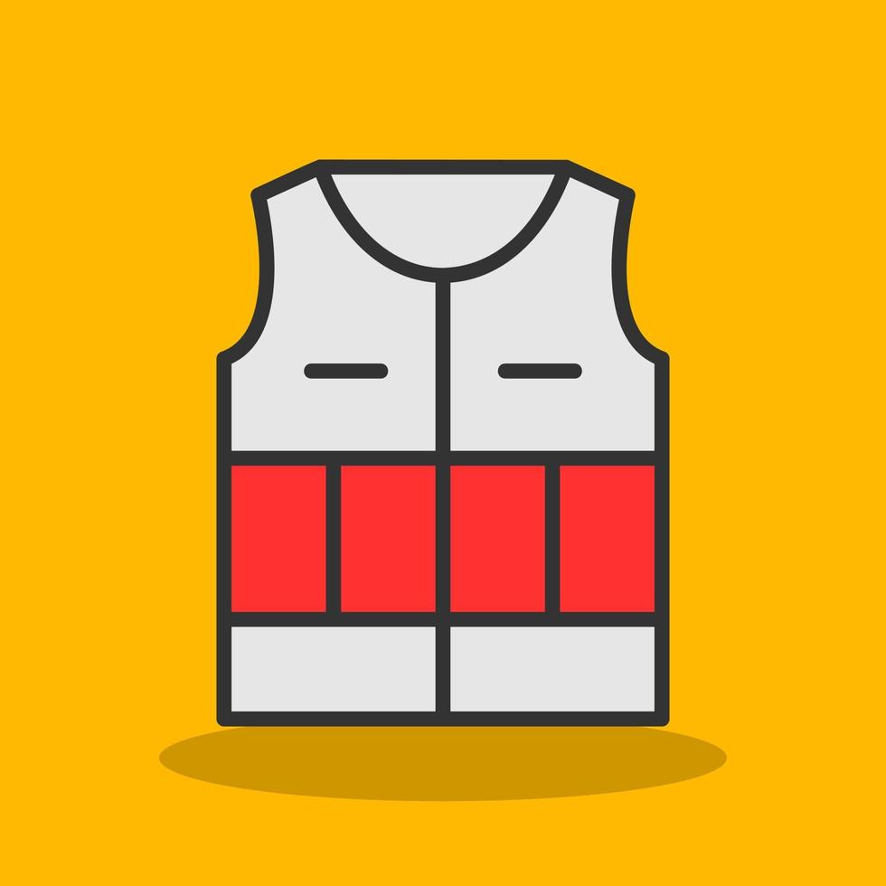Life Jacket Vector Icon Design