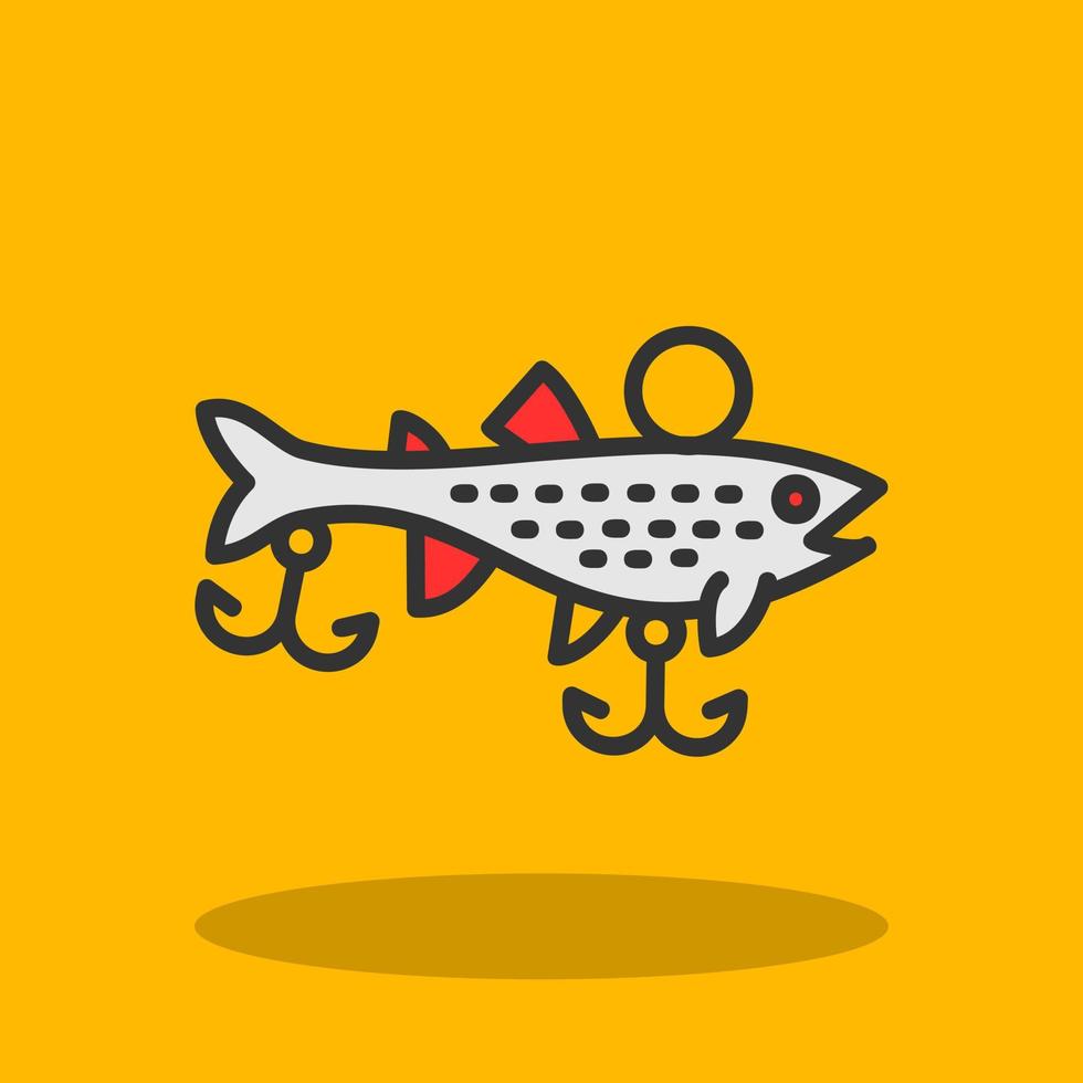Fishing Baits Vector Icon Design