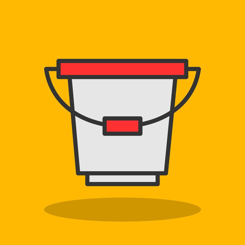 Bucket Vector Icon Design