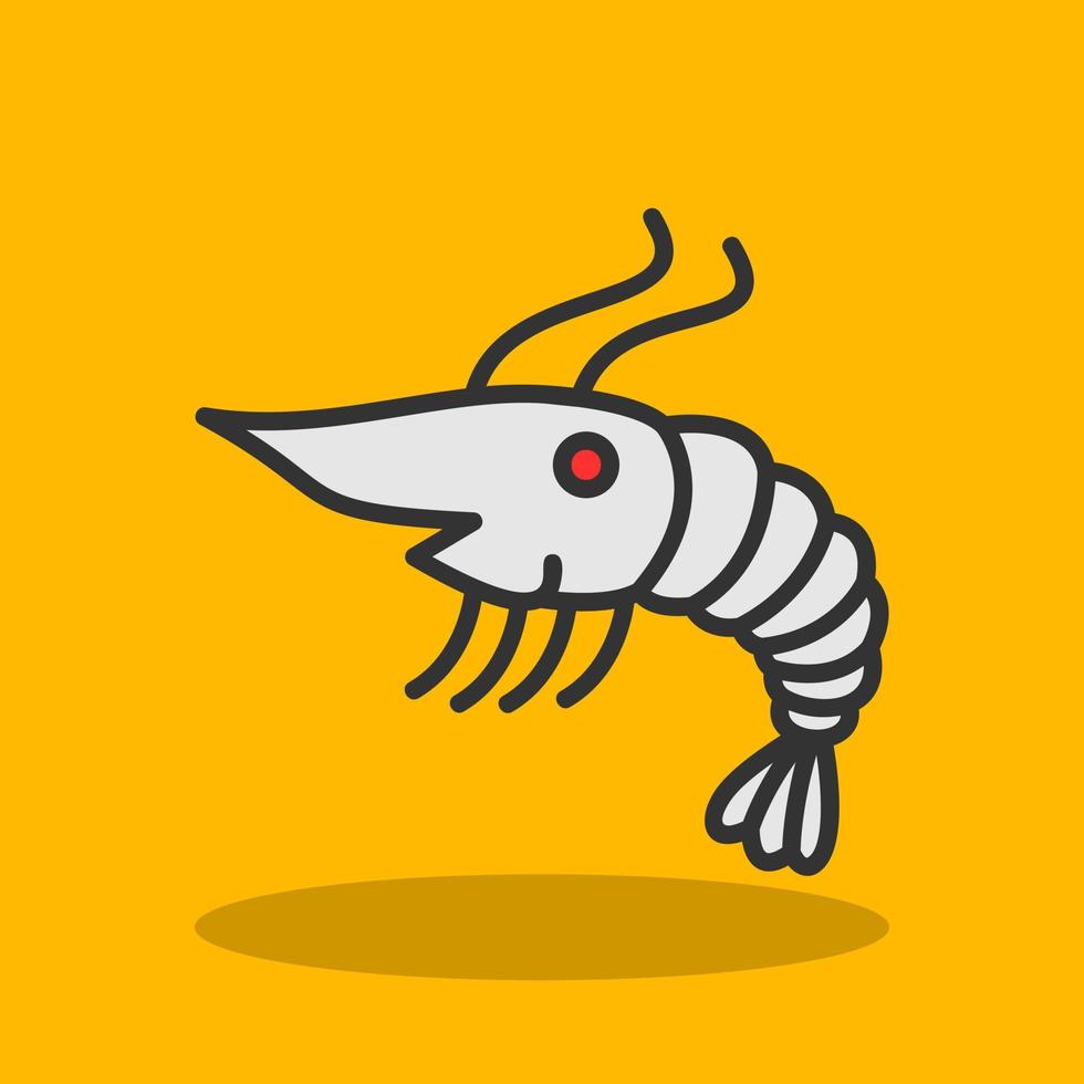 Shrimp Vector Icon Design