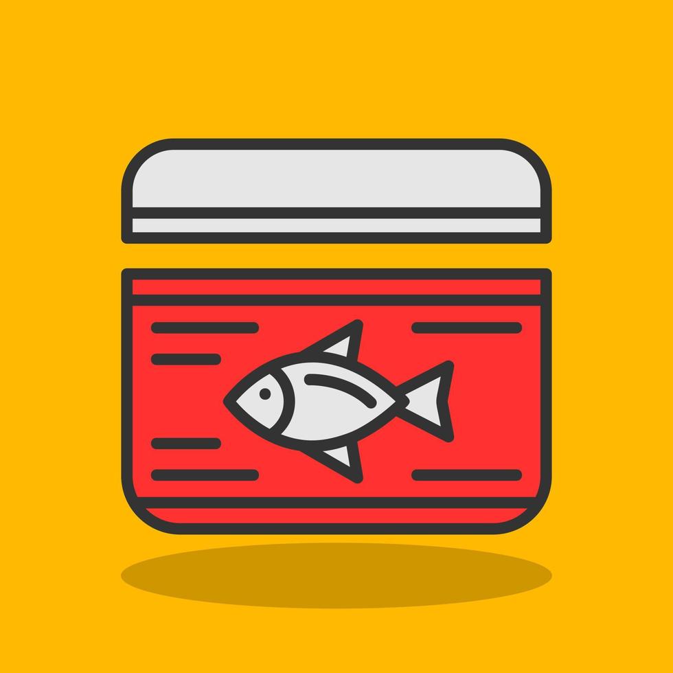 Tuna Can Vector Icon Design