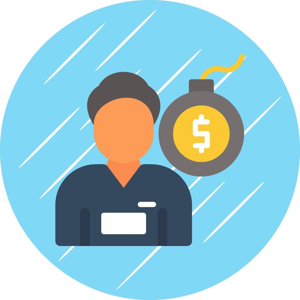 Debt Vector Icon Design