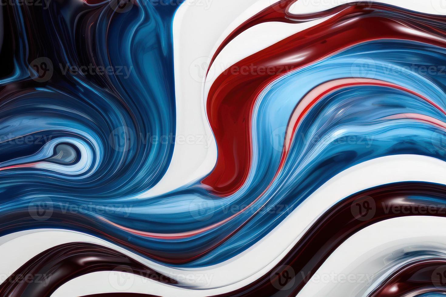 blue red and white liquid flow background photo