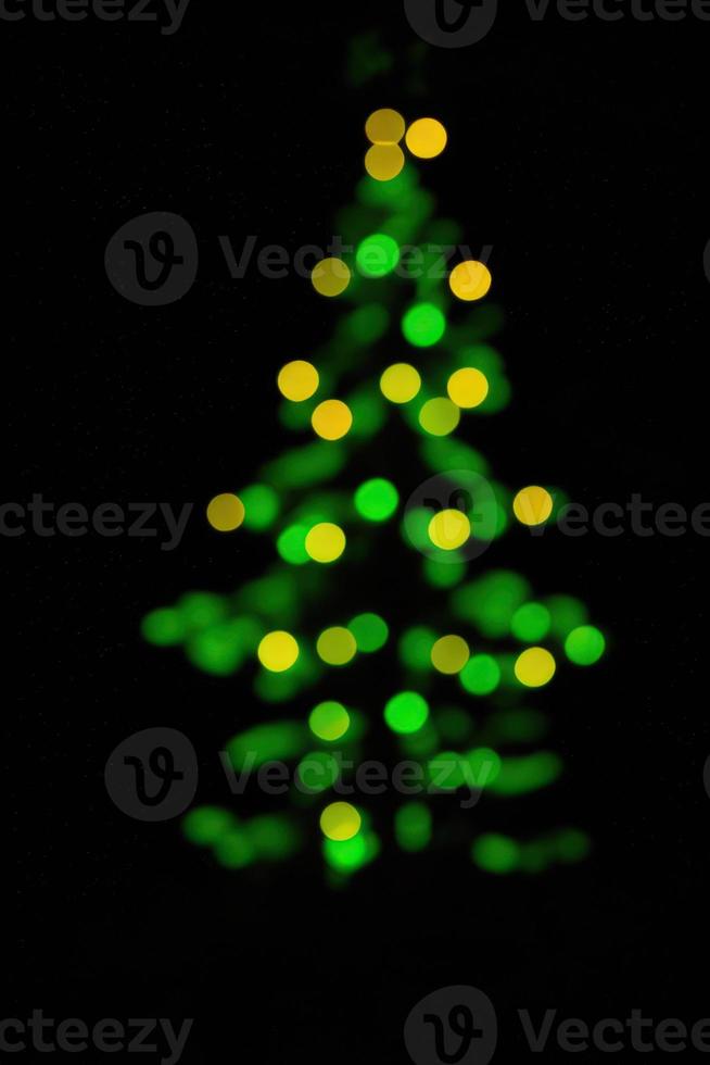 Christmas tree bokeh photo