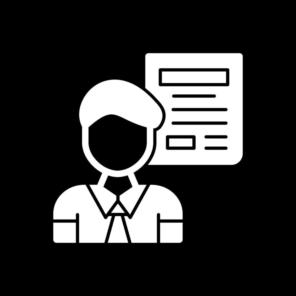 Journalist Vector Icon Design