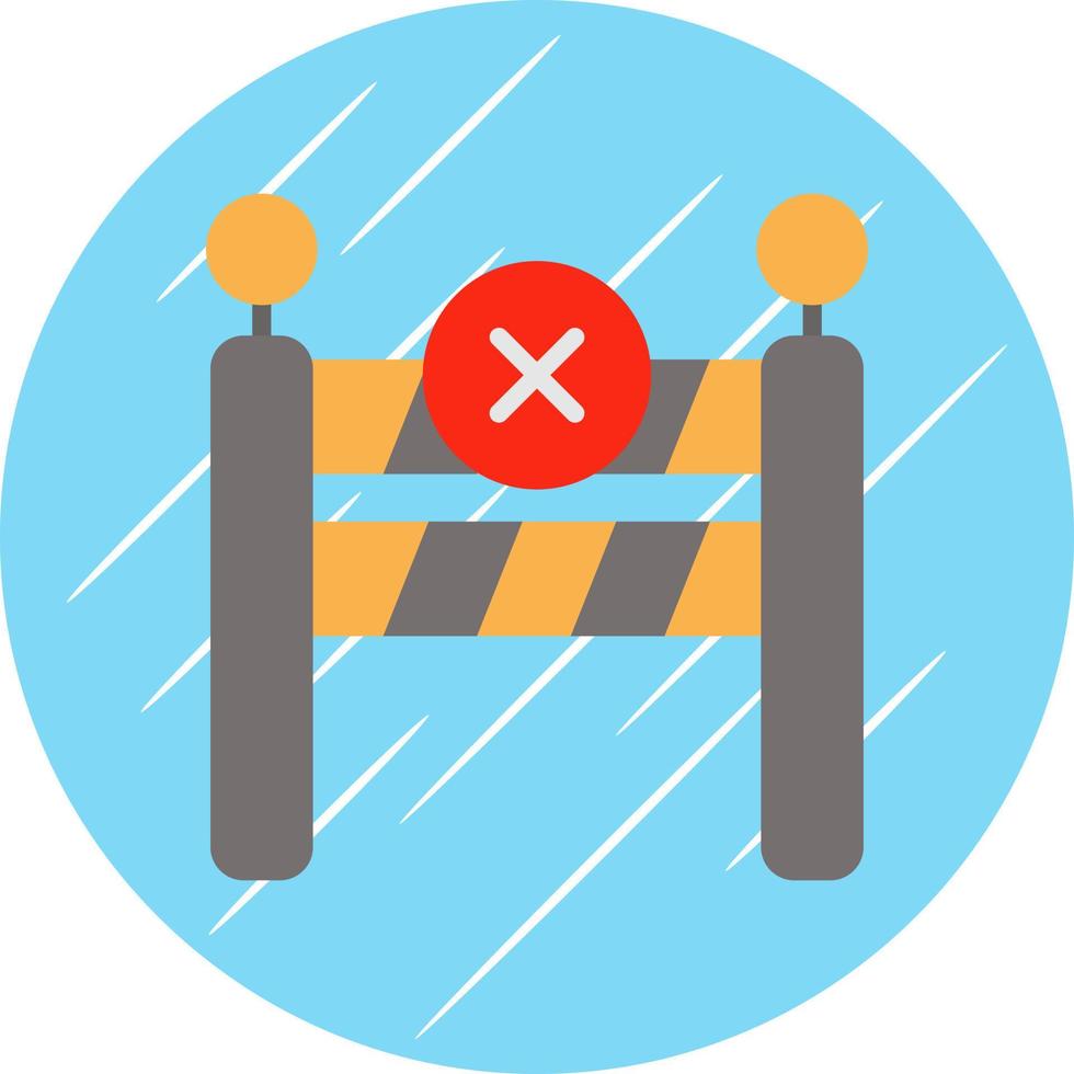 Barrier Vector Icon Design
