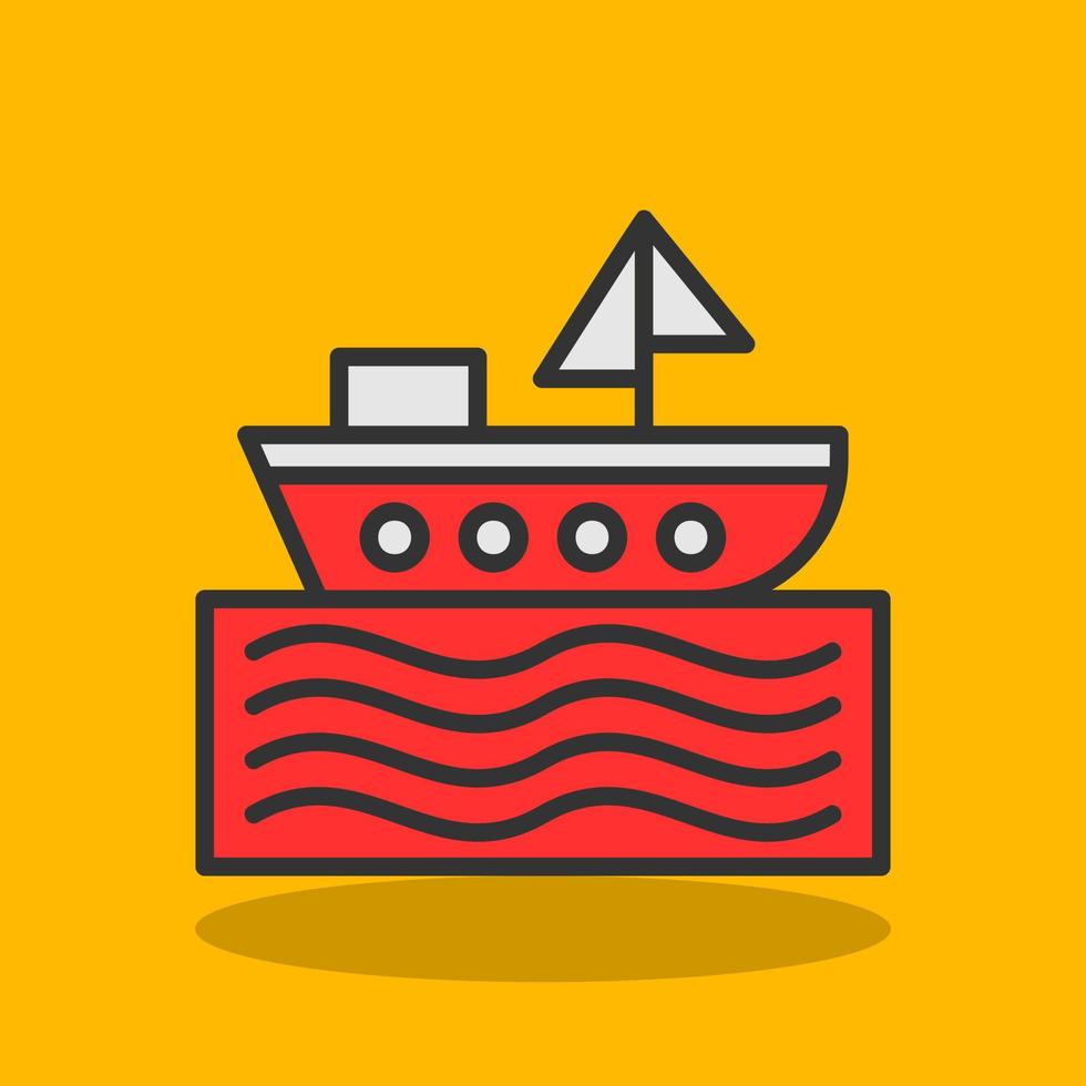 Boat Vector Icon Design