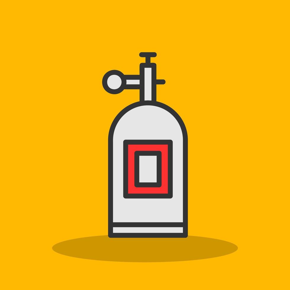 Oxygen Tank Vector Icon Design