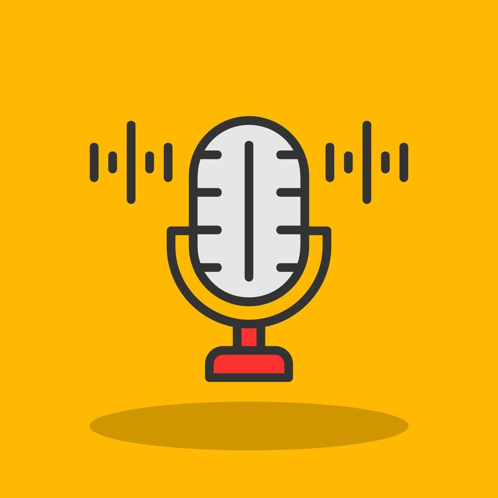 Voice Recorder Vector Icon Design