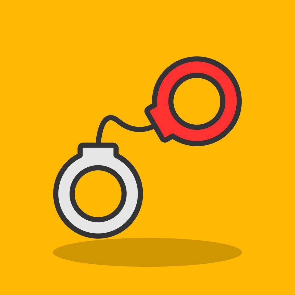 Handcuffs Vector Icon Design