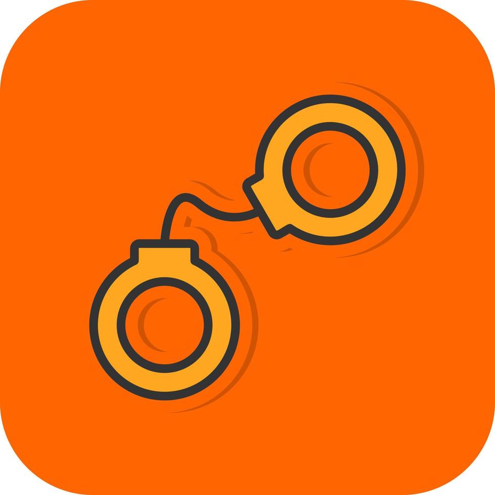 Handcuffs Vector Icon Design