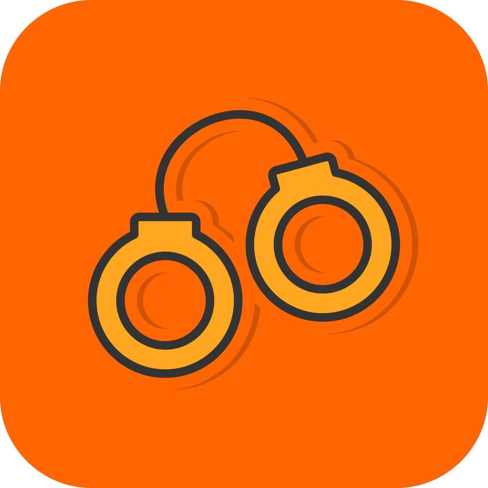 Handcuffs Vector Icon Design