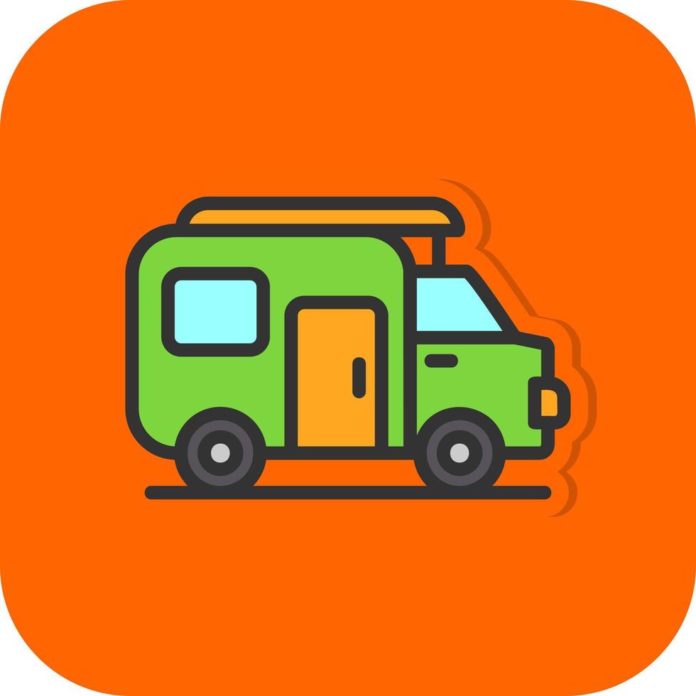 Caravan Vector Icon Design