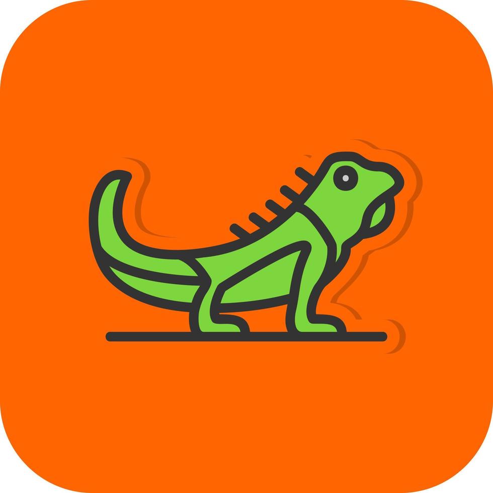 Iguana Vector Icon Design