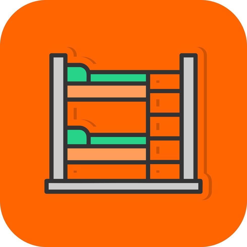 Bunk Bed Vector Icon Design