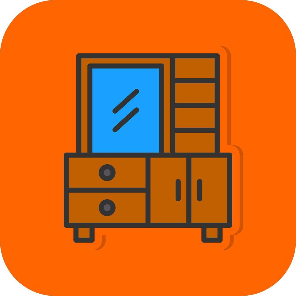 Dressing Table Vector Icon Design