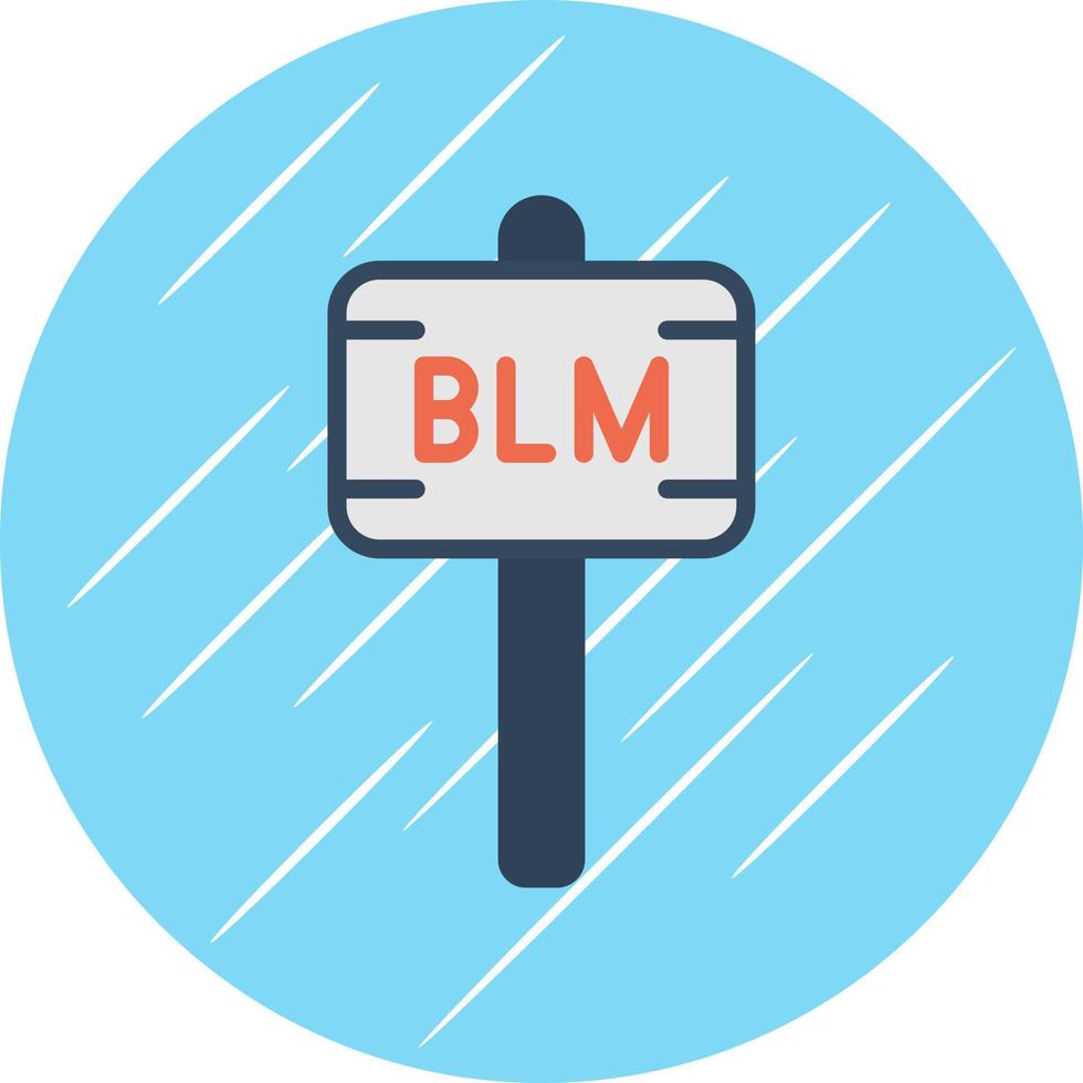Black Lives Matter Vector Icon Design