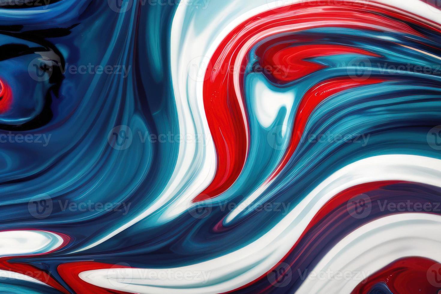 blue red and white liquid flow background photo