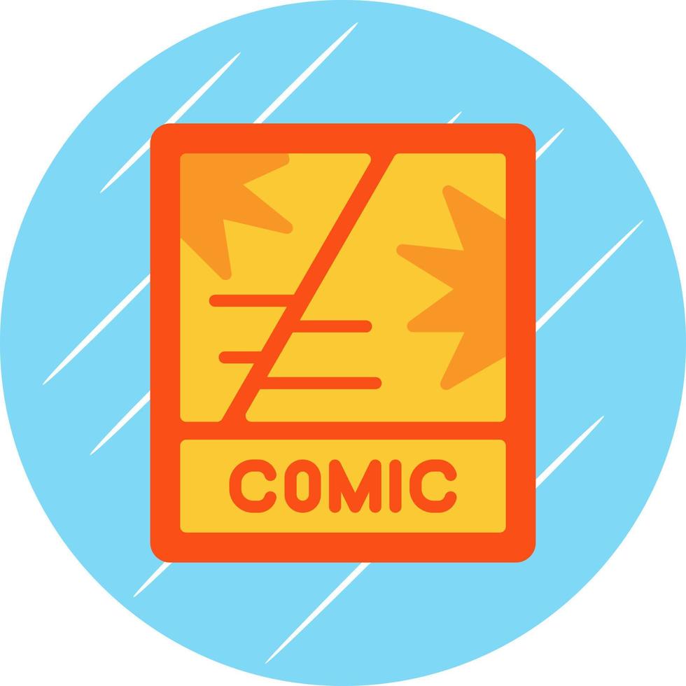 Comic Book Vector Icon Design