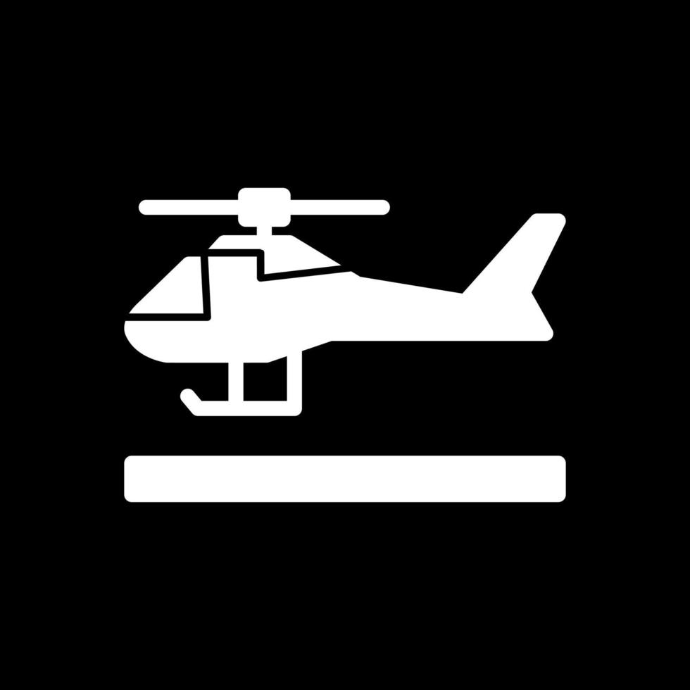 Helicopter Vector Icon Design