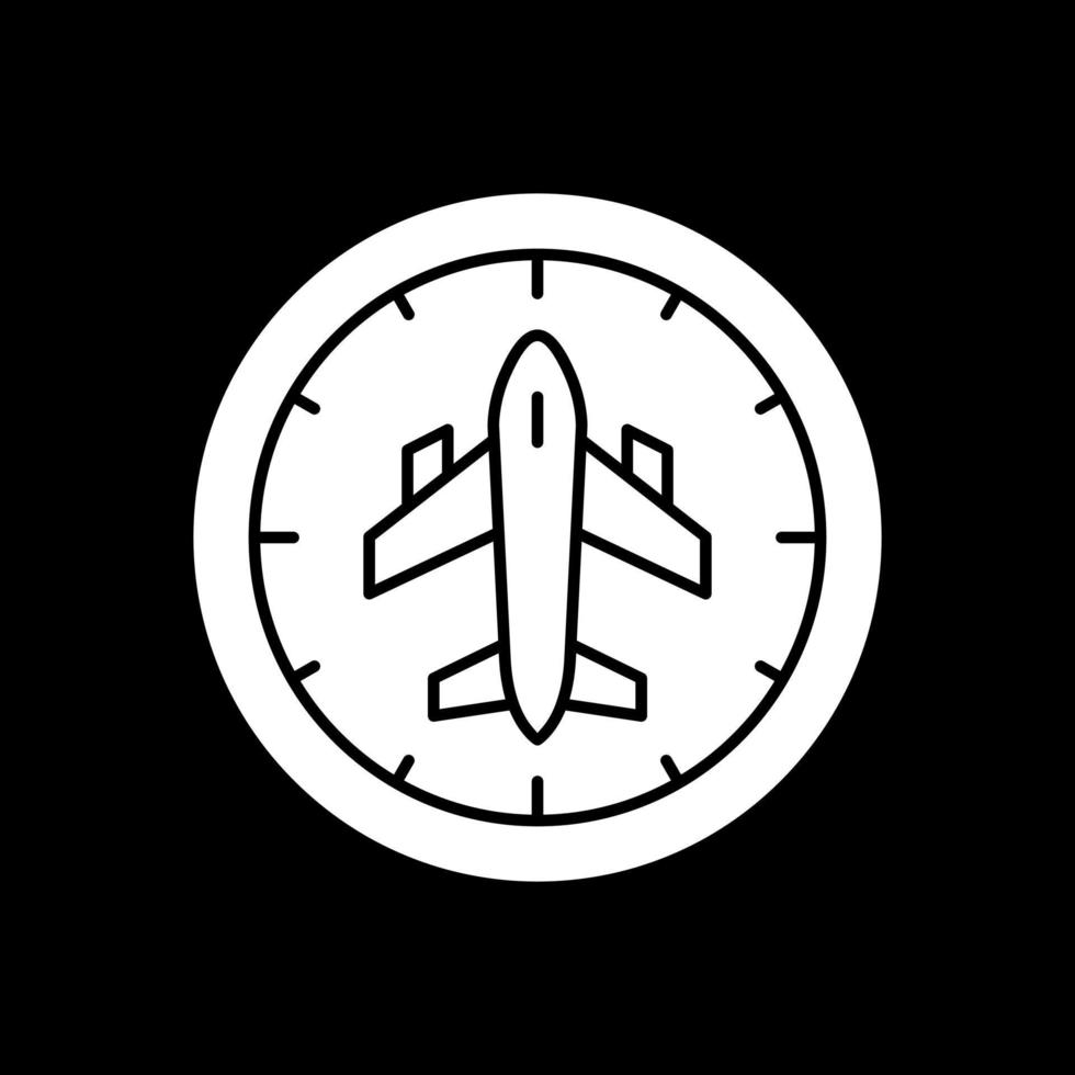 Flight Timings Vector Icon Design