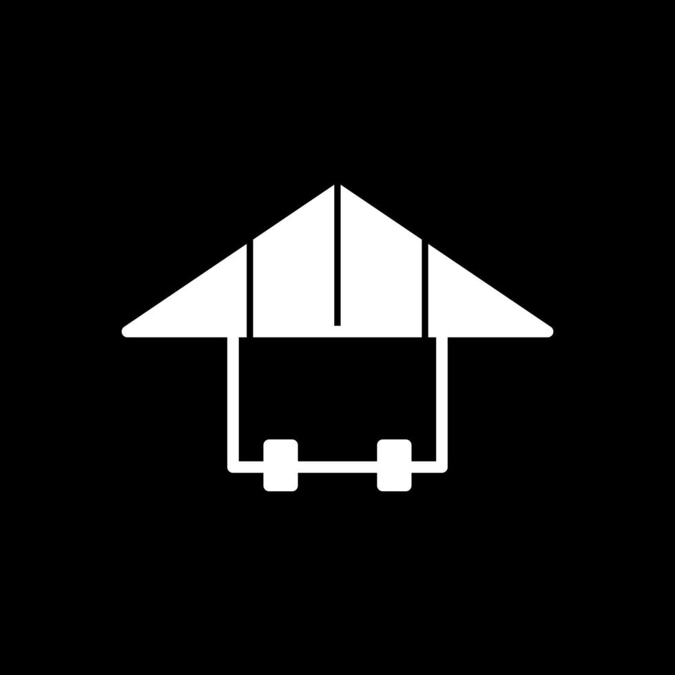 Hang Gliding Vector Icon Design