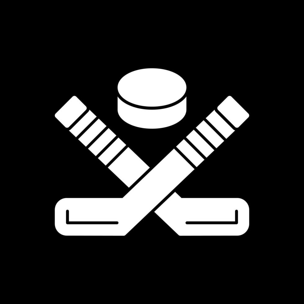 diseño de icono de vector de hockey sobre hielo