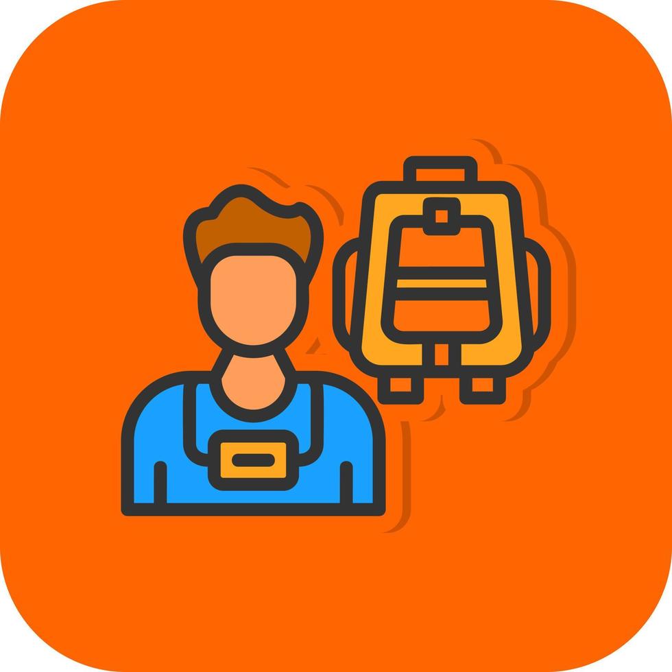 Tourist Vector Icon Design