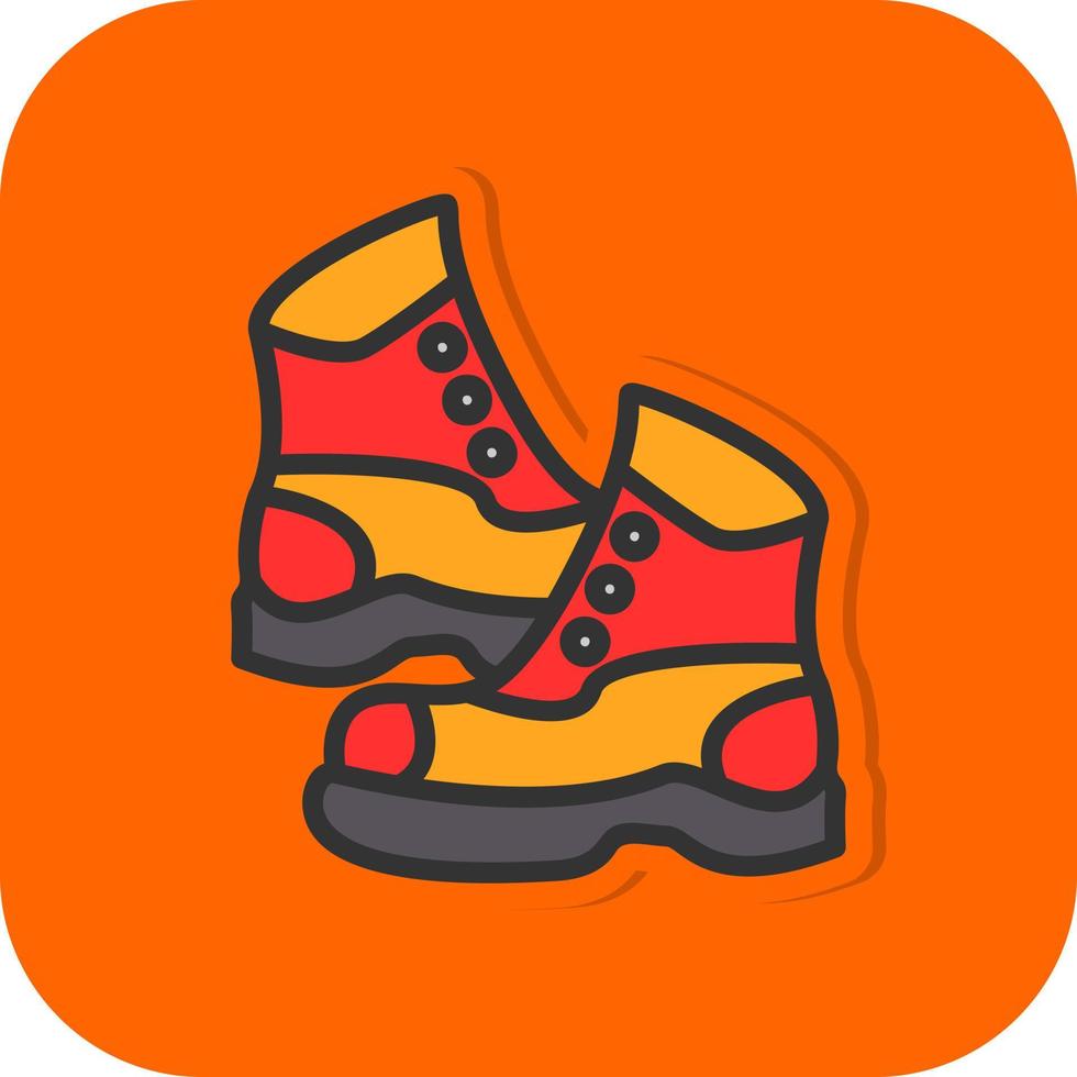 diseño de icono de vector de botas