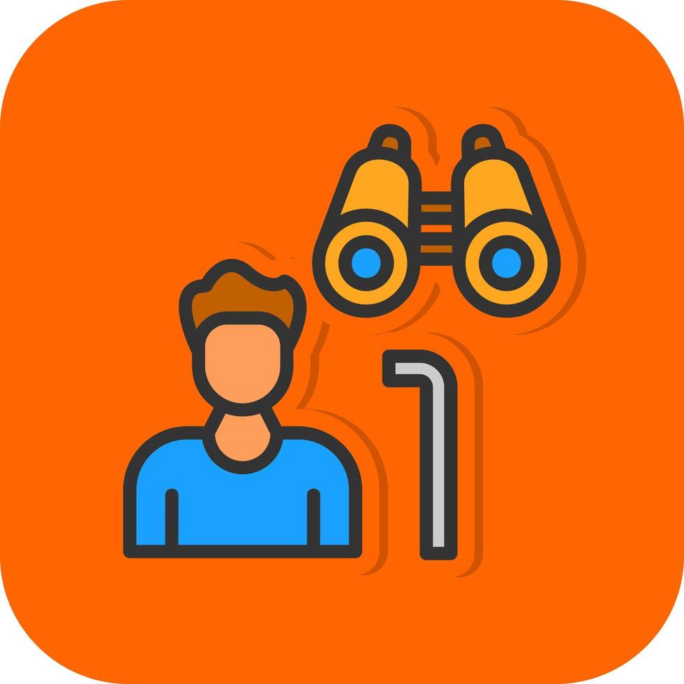 Hiker Vector Icon Design
