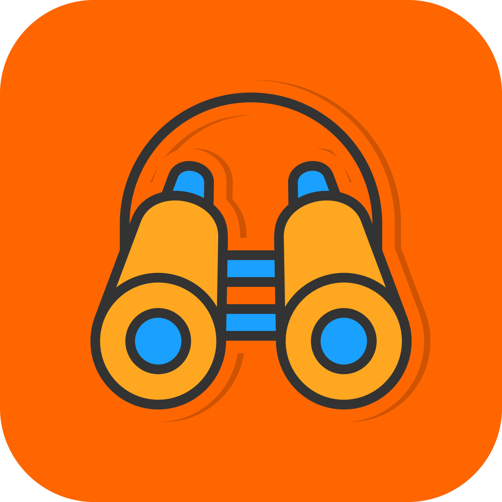 Binocular Vector Icon Design 21228416 Vector Art at Vecteezy