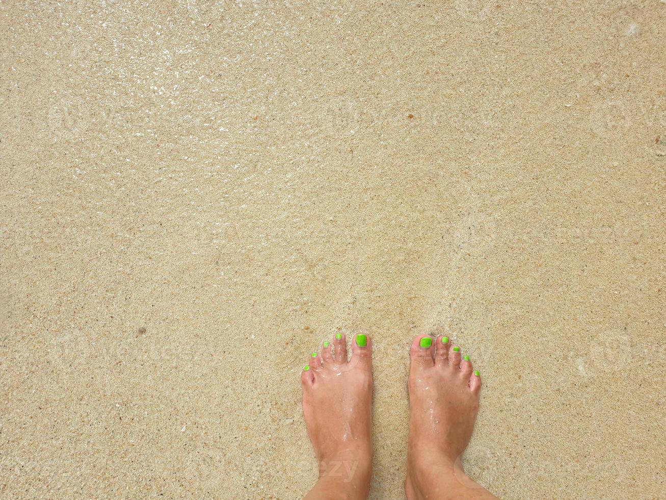 Summer times of sea, sand, beach, sun. View of beautiful beach island in Thailand. For use as background, wallpaper, screen saver. Summer or holiday or vacation or peace or calm or fresh concept. photo