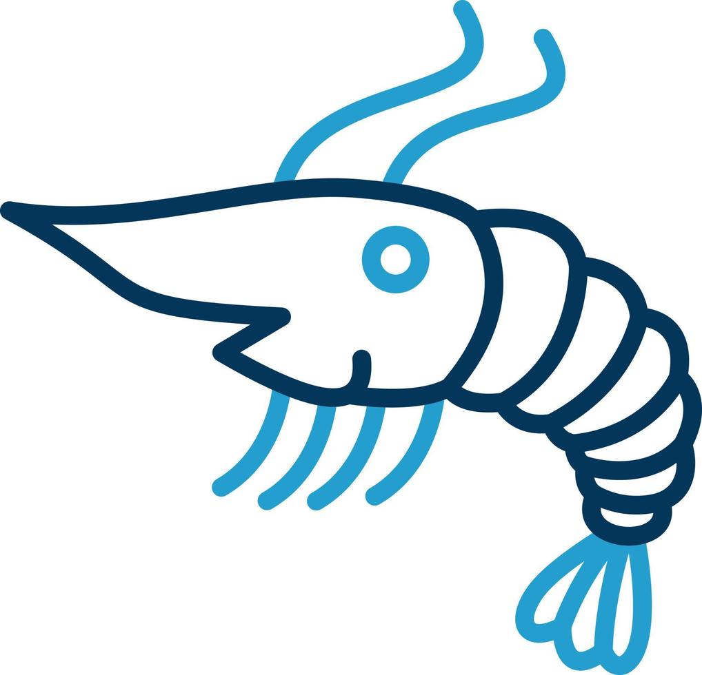 Shrimp Vector Icon Design