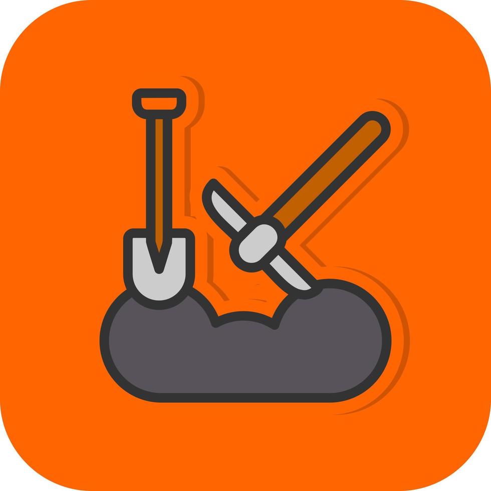 Digging Vector Icon Design