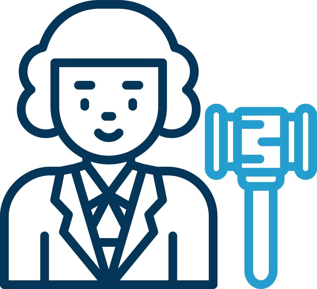Judge Vector Icon Design